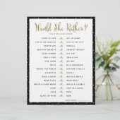 Papier Jeu pour l'enterrement de vie de jeune fille | Pré (Debout devant)