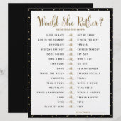 Papier Jeu pour l'enterrement de vie de jeune fille | Pré (Devant / Derrière)