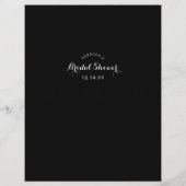 Papier Jeu pour l'enterrement de vie de jeune fille | Pré (Dos)