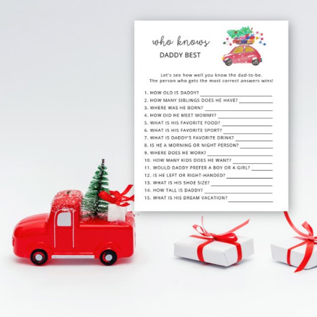 Papier Jeu Qui connaît le mieux Papa (Créateur téléchargé)