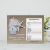 Papier Jeu Wedding shower de mots pour bête (Debout devant)