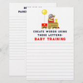 Papier Jeux baby showers (Devant / Derrière)