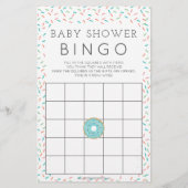 Papier Jeux Baby showers à deux côtés Moderne Donut (Dos)