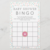 Papier Jeux Baby showers à deux côtés Moderne Donut (Dos)
