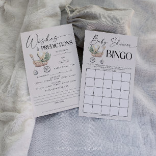 Papier Jeux de Baby shower à deux côtés neutres pour les 