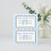 Papier Jeux de baby shower à thème avec empreintes bleues (Debout devant)