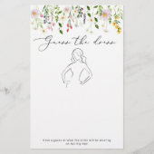 Papier Jeux de baby shower : devinez la robe de mariée Wi (Devant)