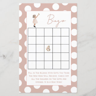 Papier Jeux de baby shower double face Sugar and Spice
