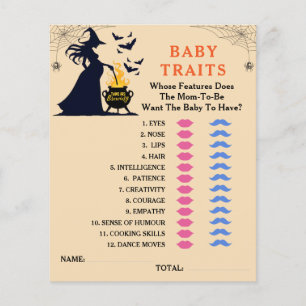 Papier Jeux de Baby Shower Halloween de Twins are Brewing