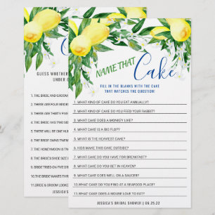 Papier Jeux de Baby Shower Mariage Double Face Fleurs de