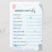 Papier Jeux de baby shower pour prédire l'arrivée d'un pe (Devant / Derrière)