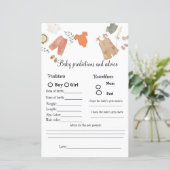 Papier Jeux de baby shower : prédictions et conseils Boho (Debout devant)