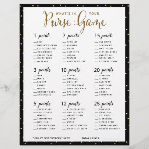 Papier Jeux de Baby Shower Quel est le contenu de votre