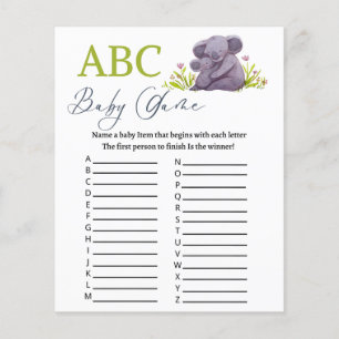 Papier Jeux de Baby showers ABC