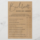 Papier Jeux de Bachelorette - Double face (Devant)