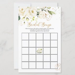 Papier Jeux de Bingo Mariage Rose Blanche/Qui connaît le 