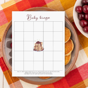 Papier Jeux de bingo pour baby shower crêpes