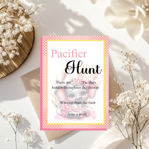Papier Jeux de chasse au pacificateur pour Baby Shower Él