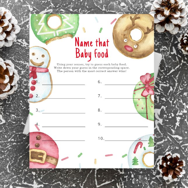 Papier Jeux de devinette de nourriture pour bébé pour une (Créateur téléchargé)