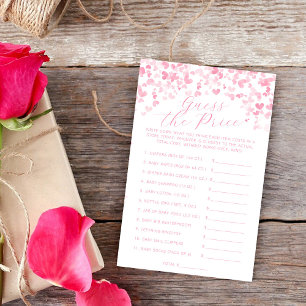 Papier Jeux de devinette de prix pour Baby Shower de la S
