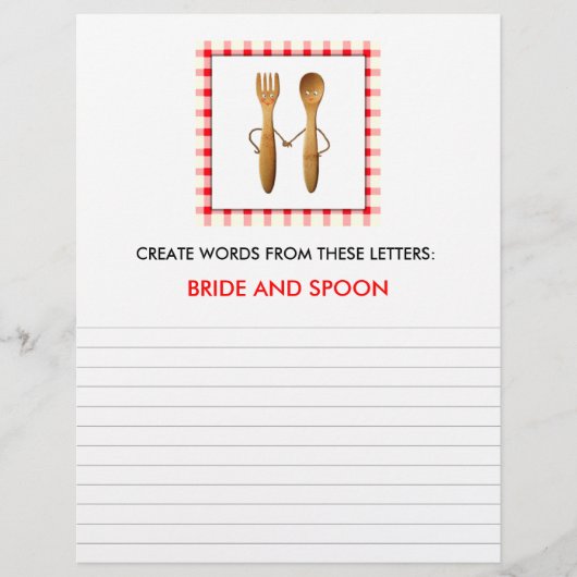 Papier Jeux de Fête des mariées (Devant)