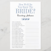 Papier Jeux de Fête des mariées 2 en 1 (Dos)