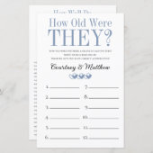 Papier Jeux de Fête des mariées 2 en 1 (Devant / Derrière)