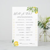 Papier Jeux de Fête des mariées de citron de Squeeze (Debout devant)