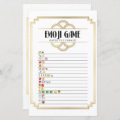 Papier Jeux de Fête des mariées Guess Emoji Jeu Art Déco (Devant / Derrière)