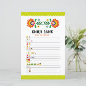 Papier Jeux de Fête des mariées Guess Game Fiesta Emoji (Debout devant)