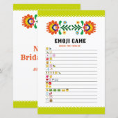 Papier Jeux de Fête des mariées Guess Game Fiesta Emoji (Devant / Derrière)