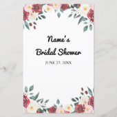 Papier Jeux De Fête des mariées Trouvez Le Jeu D'Invité R (Dos)