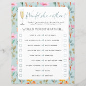 Papier Jeux de Fêtes des mariées pour pétales et procureu (Dos)