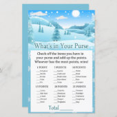 Papier Jeux de forêt d'hiver neigeux Qu'est-ce que vous a (Devant / Derrière)