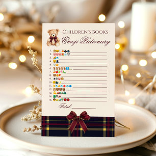 Papier Jeux de livres pour bébé emoji pictionary ours en
