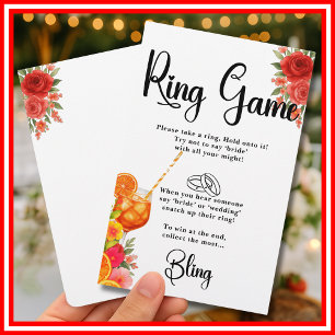 Papier Jeux de mariage à l'anneau "Love at First Spritz" 