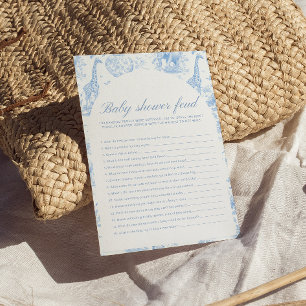Papier Jeux de rivalité Baby Shower Blue Safari Toile de