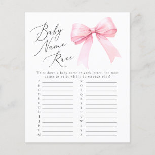 Papier Jeux de salle de bain pour bébé Coquette Baby Name