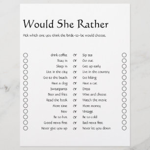 Papier Jeux décontractés minimalistes de Fête des mariées