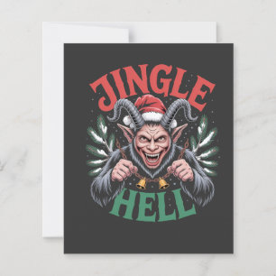 Papier Jingle Enfer Noël Krampus Evil Noël