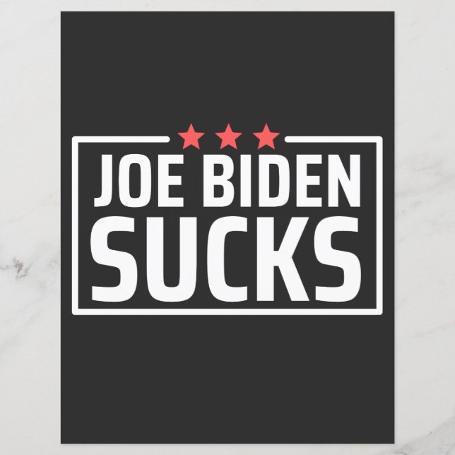 Papier joe Biden Sucks (Devant)