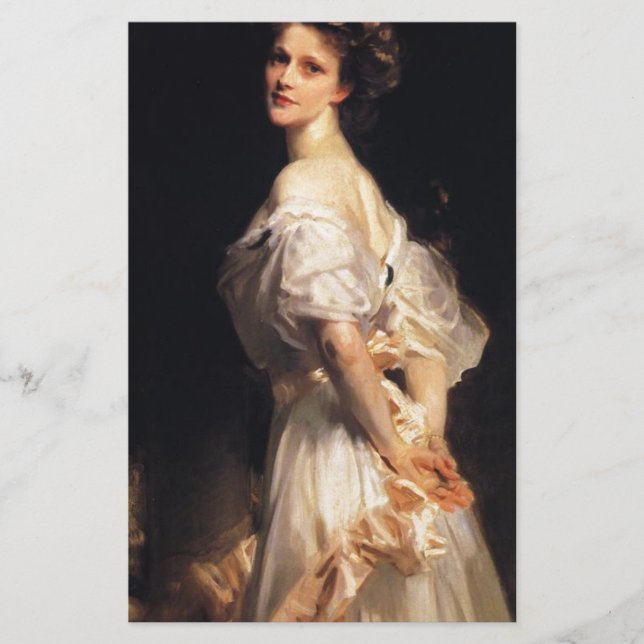 Papier John Singer Sargent - Nancy Astor - Art (Devant)