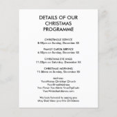 Papier Joie À World Church Service Noël Invitation (Dos)