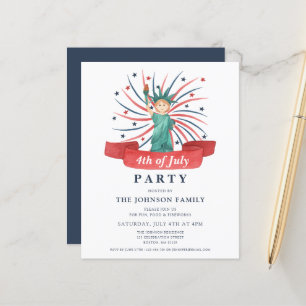 Papier Joli 4 juillet rouge blanc et bleu patriotique