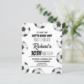 Papier Joli budget de football moderne Anniversaire Invit (Debout devant)