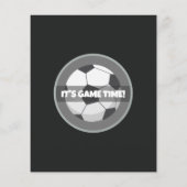 Papier Joli budget de football moderne Anniversaire Invit (Dos)