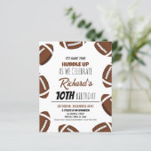 Papier Joli budget de football moderne Invitation d'anniv (Debout devant)