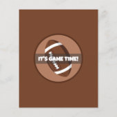 Papier Joli budget de football moderne Invitation d'anniv (Dos)