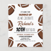 Papier Joli budget de football moderne Invitation d'anniv (Devant)