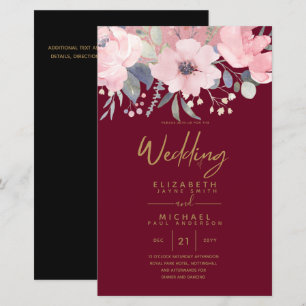 Papier Joli Budget Rosegold Blush Rose Floral A9
